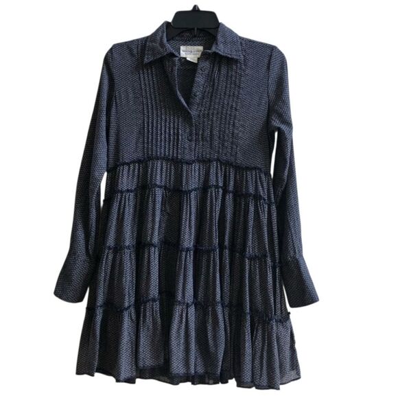 Denim & Supply Ralph Lauren Tiered Cotton Mini Dress Long Sleeve Size Small - Picture 2 of 5